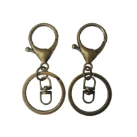 Lobster Clasp Keychain Antique Bronze – 4pc