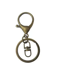 Lobster Clasp Keychain Antique Bronze – 4pc