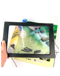 Magnifier on Stand with Light – A4