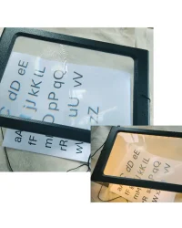 Magnifier on Stand with Light – A4