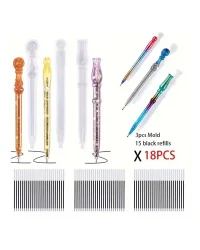 Silicone Mould – 3 Pens & Refills B