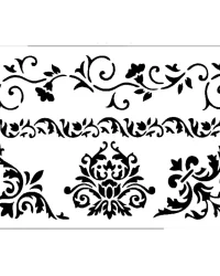 Stencil – Curls A4