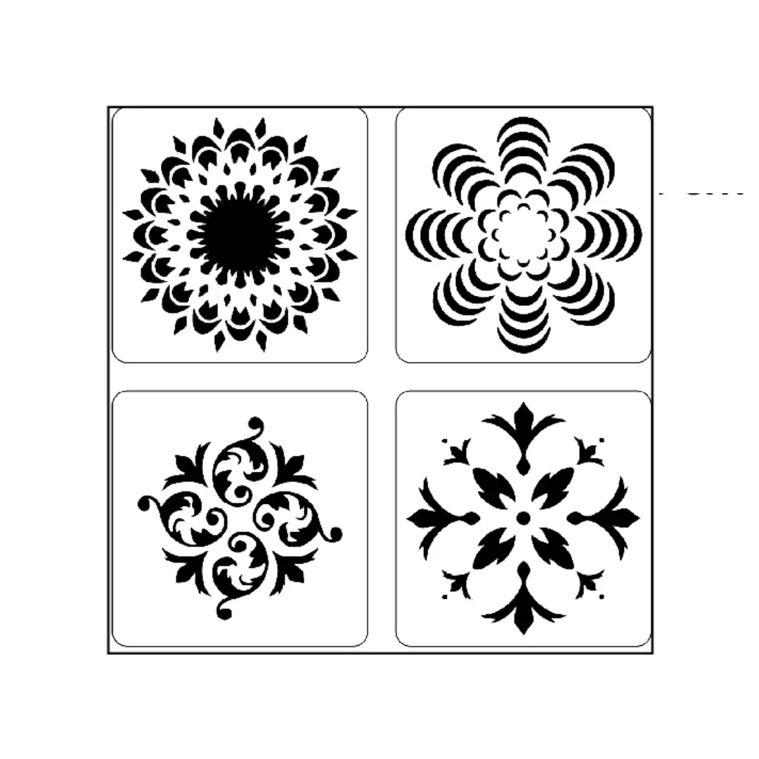 Stencils - Mini Set Flowers 3