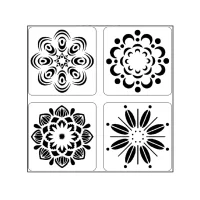 Stencils – Mini Set Flowers 4