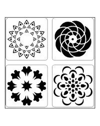 Stencils – Mini Set Flowers 6