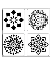 Stencils – Mini Set Flowers 7