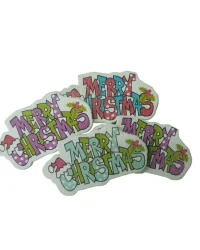 Wood Embellishments – Merry Christmas