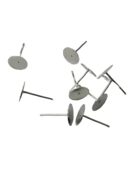 Earring Flat Stud – Antique Silver