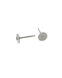 Earring Flat Stud – Silver