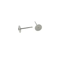 Earring Flat Stud – Silver