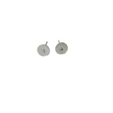 Earring Flat Stud - Silver