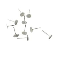 Earring Flat Stud – Silver