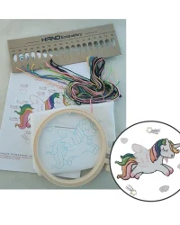 Embroidery Kit Unicorn with Hoop