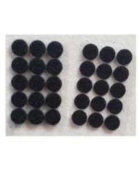 Hook & Loop Dots Self-Adhesive 15mm – Black