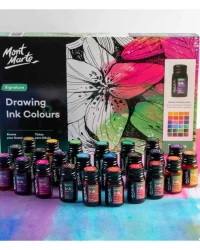 Mont Marte Drawing Ink Colours – 24x7ml