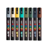 Posca Paint Markers - Earth Tones PC 5M