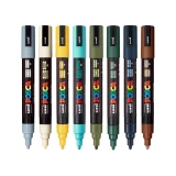 Posca Paint Markers - Earth Tones PC 5M