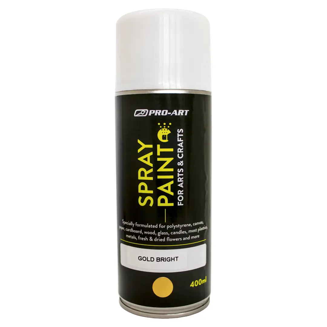Pro-Art Spray Paint 400ml - Gold Bright