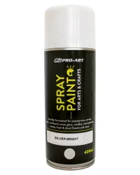 Pro-Art Spray Paint 400ml – Silver Bright