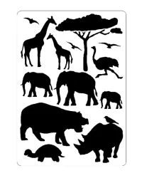 Stencil – Animals A4