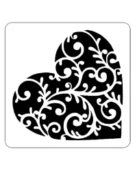 Stencil – Heart 15cm