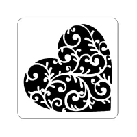 Stencil – Heart 15cm