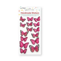 Butterflies 3D Jewel Pink – Little Birdie