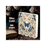 Butterfly Sketch Book - Blue & Gold
