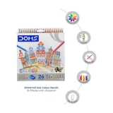 Doms Colour Pencils - 24 Shades