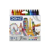 Doms Extra Long Wax Crayons - 12 + 1 Shades