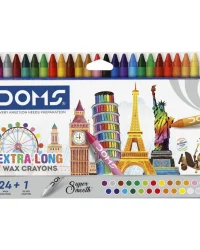 Doms Extra Long Wax Crayons – 24 + 1 Shades