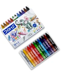 Doms Jumbo Wax Crayons – 12 + 1 Shades