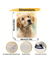 Paint by Numbers – Golden Retriever Pup
