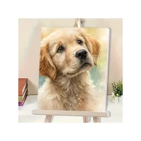 Paint by Numbers – Golden Retriever Pup