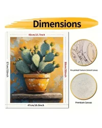 Paint by Numbers – Potted Cactus
