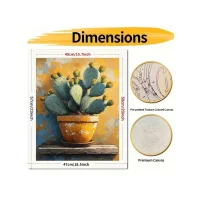 Paint by Numbers – Potted Cactus