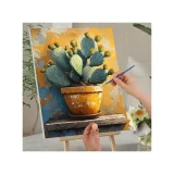 Paint by Numbers - Potted Cactus