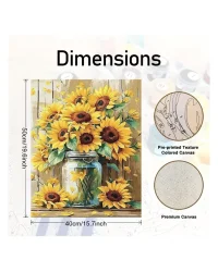 Paint by Numbers – Sunflowers in Jar