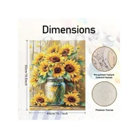 Paint by Numbers – Sunflowers in Jar