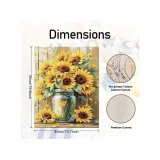 Paint by Numbers - Sunflowers in Jar