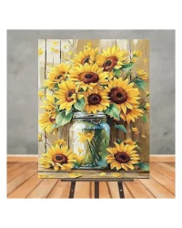 Paint by Numbers – Sunflowers in Jar