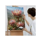 Paint by Numbers - Three Proteas