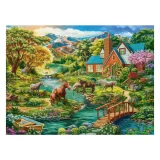 Puzzle - Idyllic House with Horses (2000pce)
