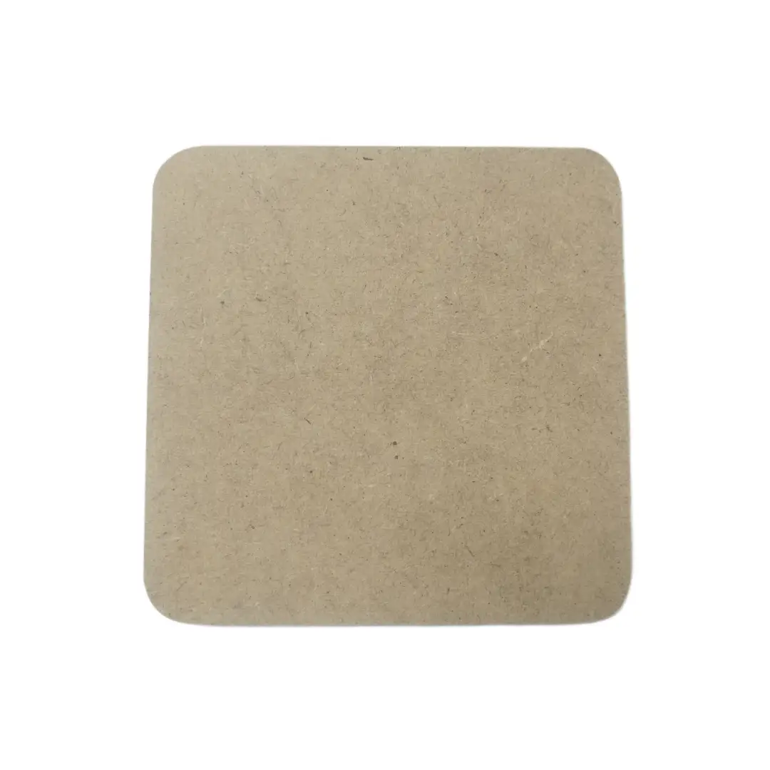 Wooden Square Filleted Coaster - 6mm