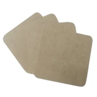 Wooden Square Filleted Coaster – 6mm
