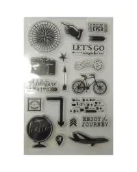 Clear Stamp – Let’s Go Travel Theme