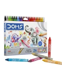 Doms Jumbo Wax Crayons – 24 + 2 Shades