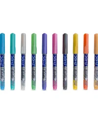 Doms Metallic Brush Pens – 10 Shades