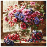 Paint by Numbers Ideyka - Bouquet & Fruit