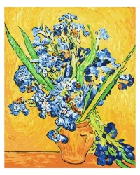 Paint by Numbers Ideyka – Irises In A Vase